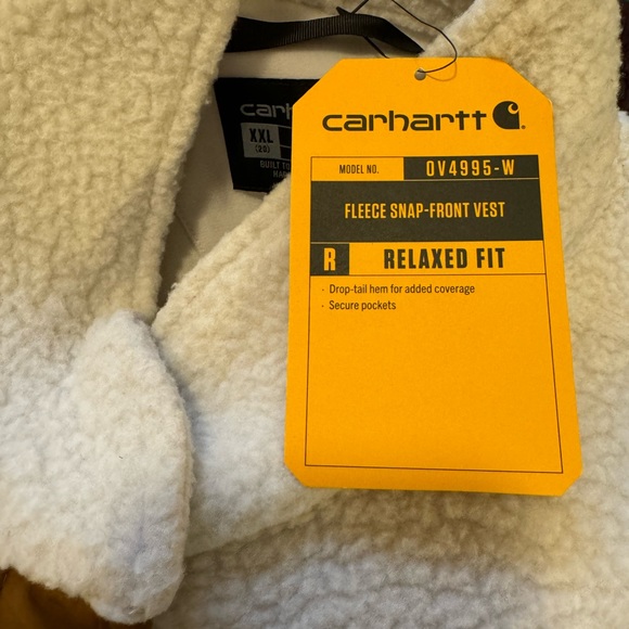 CARHARTT Fleece Snap-Front Vest (Relaxed Fit) - Picture 5 of 9